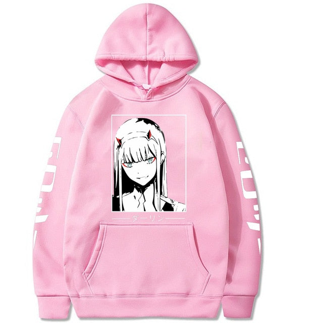 Zero two discount hoodie with horns